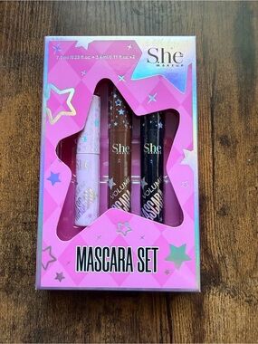 She Makeup Mascara Set - 3-Pack